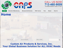 Tablet Screenshot of customairproducts.com